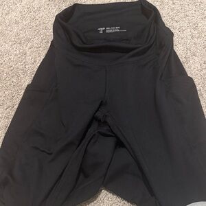 Black Women's Aerie Fleece Leggings with Pockets